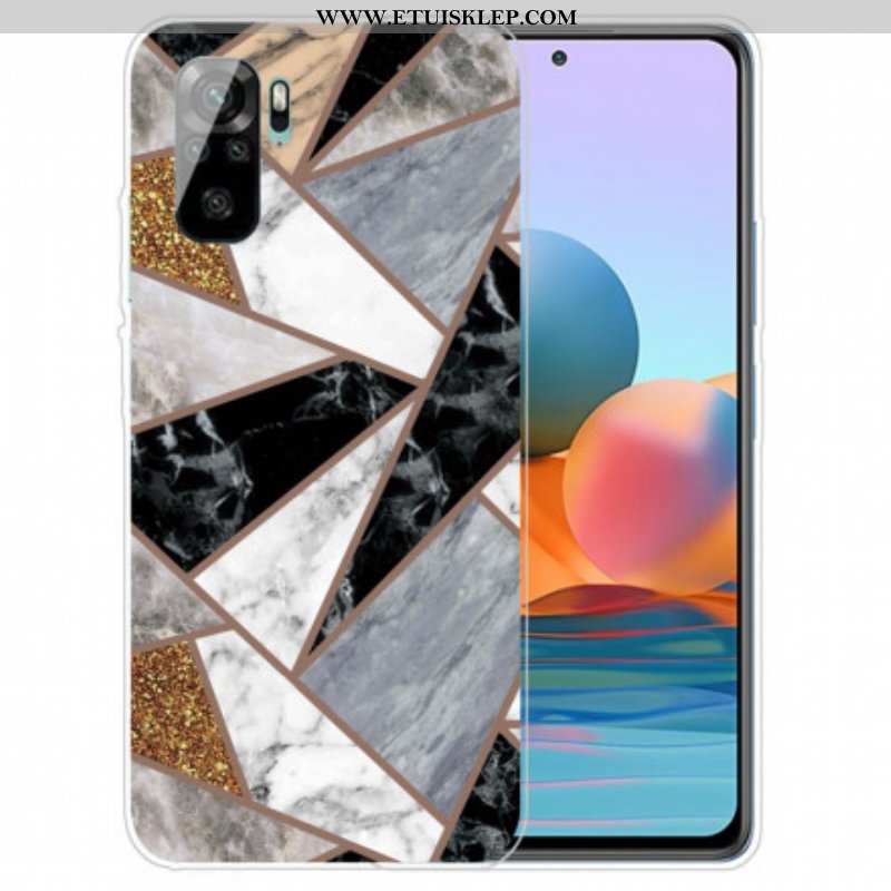 Futerały do Xiaomi Redmi Note 10 / 10S Marmur O Intensywnej Geometrii